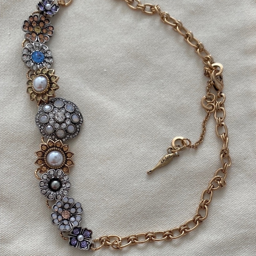 Chloe + Isabel Blue and Gold Statement Necklace
